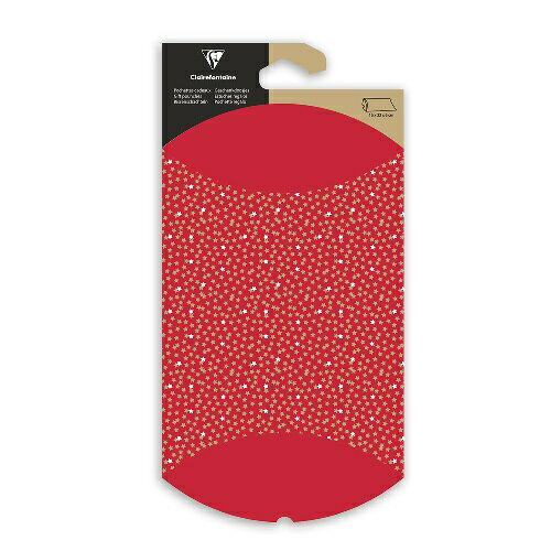 【クリスマス】 クレールフォンテーヌ(Clairefontaine) ピロー型ギフトボックス M cf618012 スター