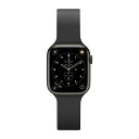 ピージーエー(PGA) AppleWatch 49/46/45/44/42mm用 シリコンバンド ブラック