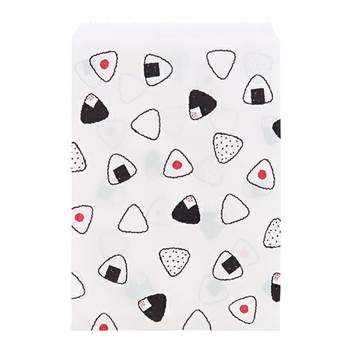 インディゴ　PP592　平袋　M　おむすび　白／黒　10枚入