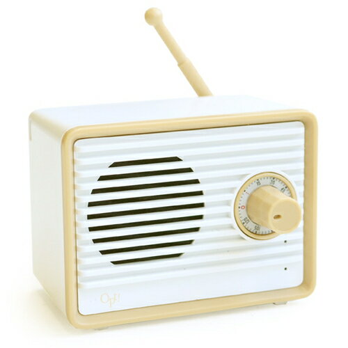 【お買い得】 Opt!オプト レトロスピーカー ホワイト