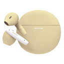 エレコム(ELECOM) Bluetooth 完全ワイヤレスヘッドホン LBT-TWS17CSYL マカロンイエロー
