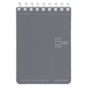 コクヨ(KOKUYO) ソフトリングメモ ドット入り罫線 A7変型 80枚 メ-SV378BT-DM ダークグレー
