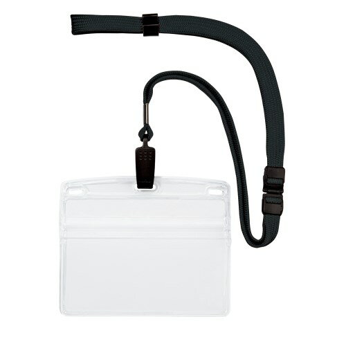 オープン　吊り下げ名札　ヨコ特大　10枚入　NL−21−BK　ブラック