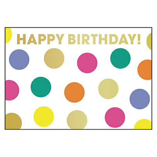 グリーティングライフ　FunFunバースデーカード　YY-28　ドット
