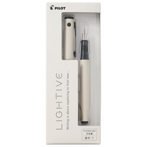 パイロット（PILOT） 万年筆 ライティブ（LIGHTIVE） F（細字） P-FLT-1-OW オフホワイト