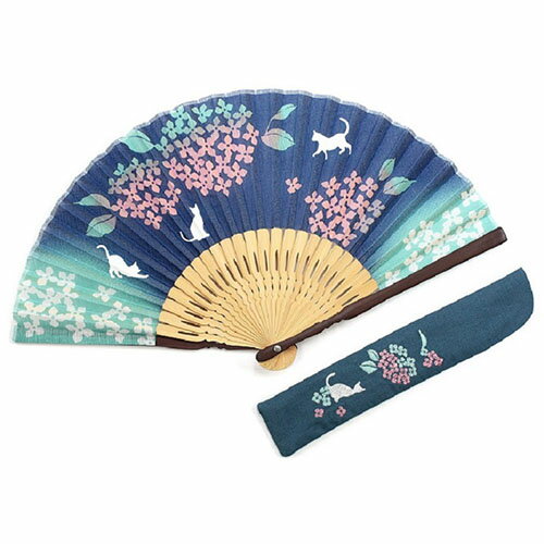 山岡白竹堂 紫陽花ネコセット 藍 山岡白竹堂 紫陽花ネコセット 藍