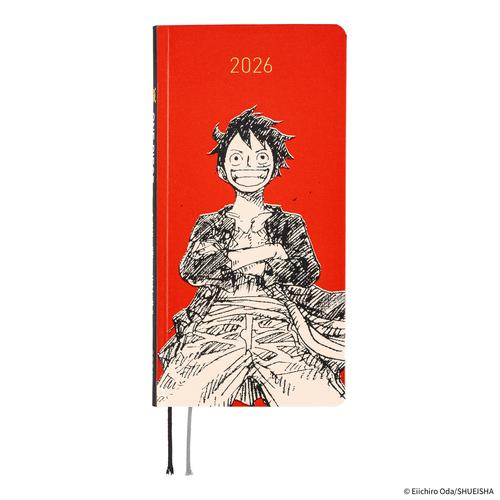 【2026年1月始まり】　ほぼ日　weeks　ONE　PIECE　magazine　B6スリム　ウィークリーレフト　麦わらの..