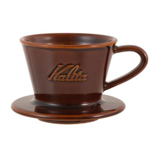 カリタ（Kalita）　美濃焼ドリッパー　MI155　グロスブラウン