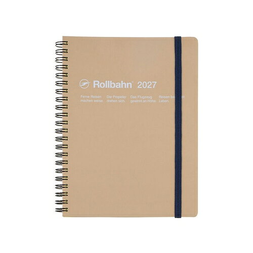詳細説明【特長】・「シンプルで飽きのこないデザイン」と「使いやすさ」で人気のロルバーンダイアリーです。・表紙に透明フィルム加工を施し、耐久性のあるつくりです。・PPポケットにA4書類を二つ折りで収納可能なA5サイズ。・中面は、見開きの月間カレンダーとメモページで構成された、シンプルなマンスリータイプです。・5mm方眼のメモページは、インクのにじみと裏写りを抑えたクリーム色の上質紙を使用しています。・カードや付箋などを収納できる、便利なクリアポケットも5枚付いています。&nbsp;【内容】・イヤーカレンダー・イヤースケジュール・メモページ（165ページ)・PPポケット5枚&nbsp;商品仕様（スペック）カラー：グレージュ本体サイズ（約）：縦217×横170×厚20mm中面仕様：［月間］ブロック六曜表記：なし表紙素材：紙対応期間：［月間］2026年10月〜2027年12月シンプルなデザインと機能性を両立させたロルバーンダイアリー