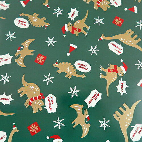 【クリスマス】 インディゴ ロールペーパー ダイナソー