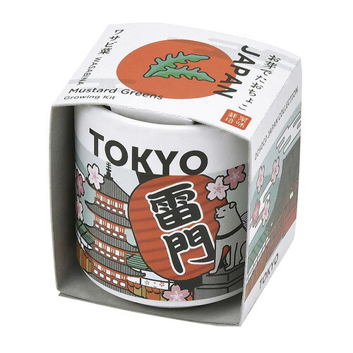 聖新陶芸　お芽でたおちょこJAPAN　わさび菜　GD997‐2