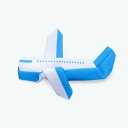 ヒャクパーセント(100percent) プチペット(PetiPeto) 飛行機/ブルー