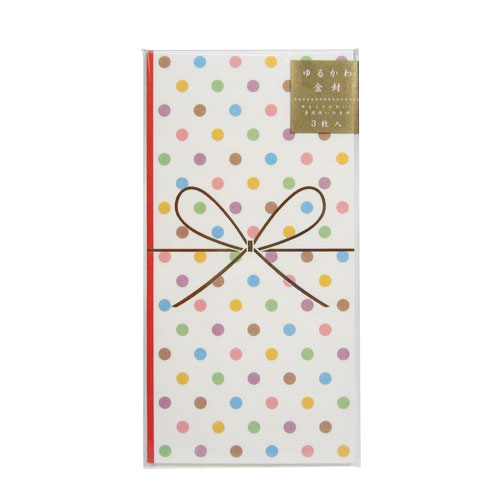 リュリュ（RYU-RYU）　ゆるかわ金封　カラフル　LCPB−03