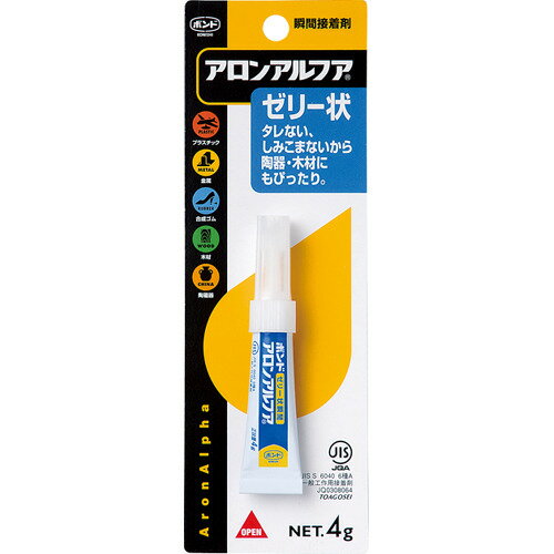 コニシ ボンド アロンアルファ ゼリー状 スリム 4g│接着剤 瞬間接着剤