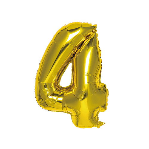 いろは出版　ナンバーバルーン　[4]　SFNG-04　ゴールド