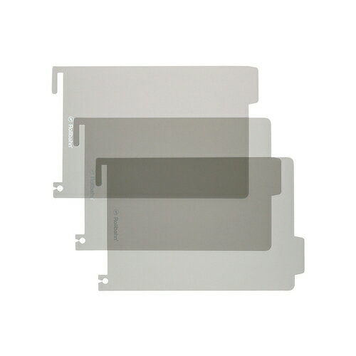 Notebooks, Paper Products - デルフォニックス（DELFONICS）　ロルバーンポケット付メモ　インデックスシート　横型L用　501001　717　クリアグレー　3枚入