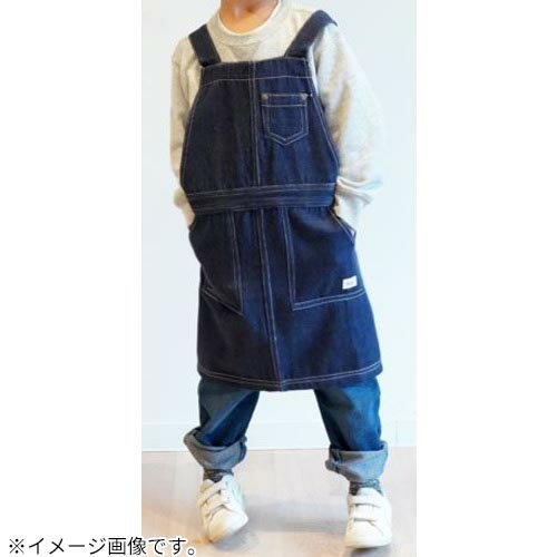 デニムボックス　キッズエプロン　M　ネイビー 2