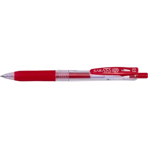 ゼブラ（ZEBRA）　サラサクリップ　0.5mm　赤