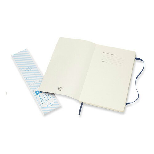 モレスキン（MOLESKINE）　クラシックノートブック　ソフトカバー　横罫　ラージサイズ　ブルー