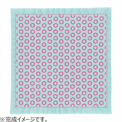 オリムパス　花ふきんキット　こんぺいとう　浅葱　SK-364