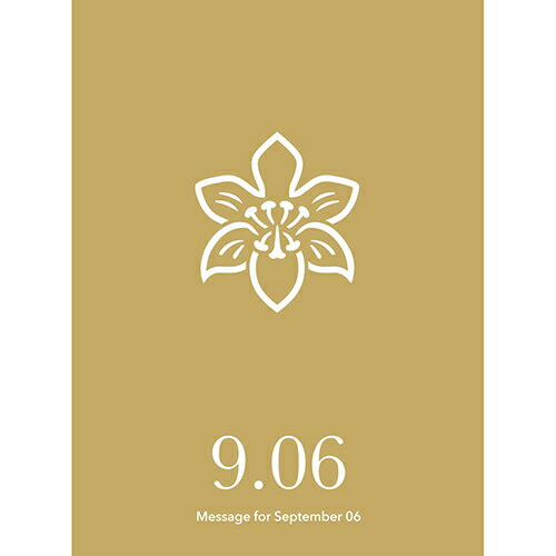 草紙堂　花結びメッセージカード　9月6日│カード・メッセージカード　バースデー・誕生日カード