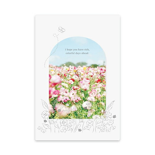 リュリュ 透明カード TOC−16 お花畑