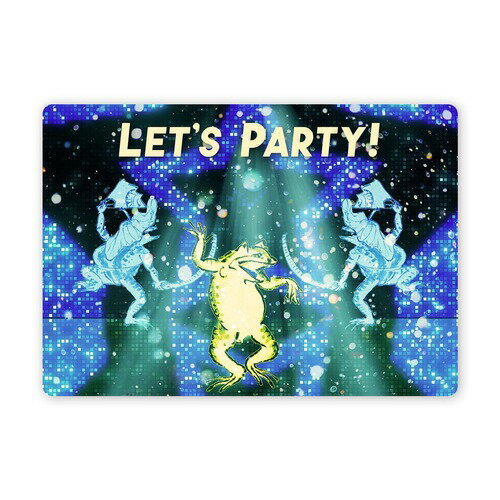 ガプラス　なめらかに動く絵はがき　鳥獣戯画　ダンス