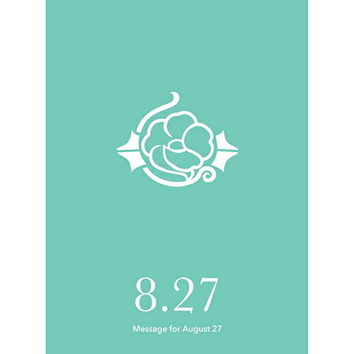草紙堂　花結びメッセージカード　8月27日
