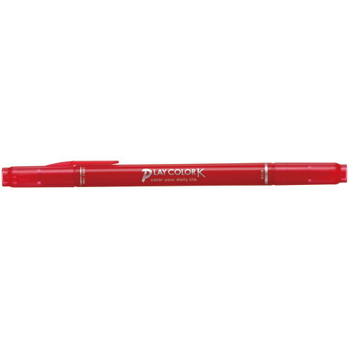 トンボ　プレイカラーK　25　赤│マーカー・サインペン・蛍光ペン　サインペン・水性マーカー 1