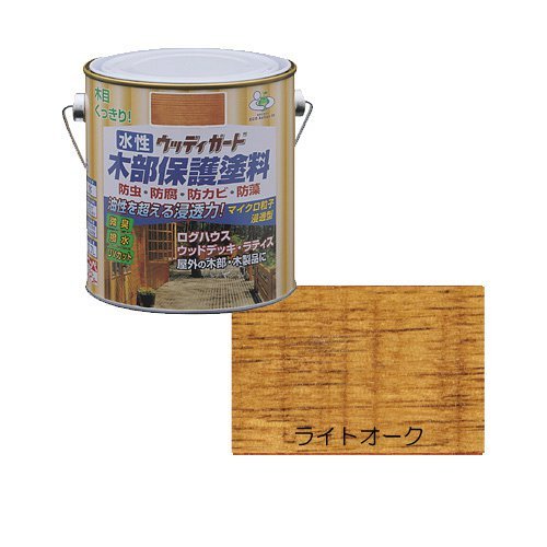 ニッペ 水性ウッディガード 0.7L ライトオーク│ニス ステイン オイルステイン