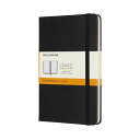 MOLESKINE モレスキン クラシック ノートブック ハードカバー ルールド(横罫) ブラック ミディアム メーカー品番QP050