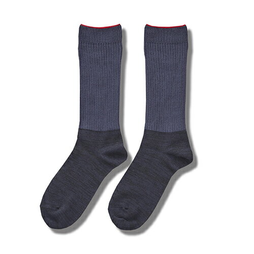 SOLFIBER　FREEKNOT　ジッとしていても温かい　レイヤーテック　バイカラーリブソックス　Y5144−26−80..