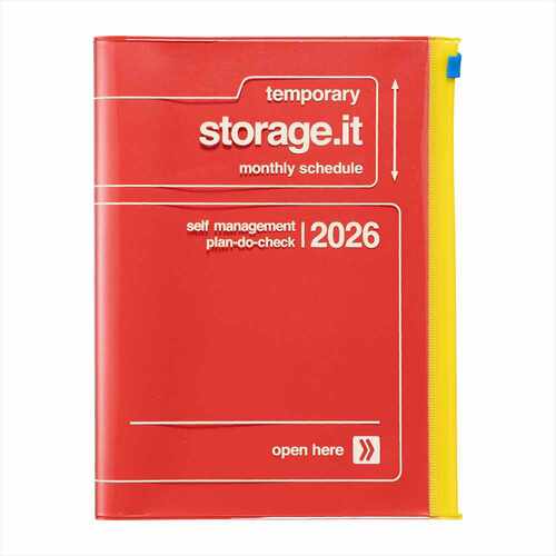 【2025年12月始まり】　マークス（MARK'S）　ストレージイット　ビビッド　A5　マンスリーブロック　26..