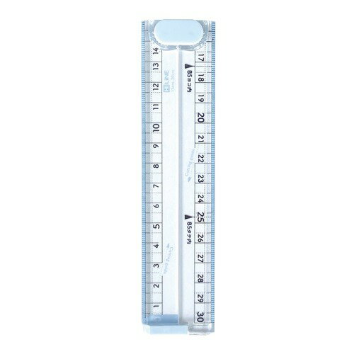 クツワ　ノートぴったりに切れる定規　XS06　ブルー