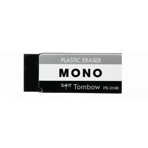 Erasers - トンボ鉛筆（Tombow）　MONO消しゴムブラック　PE‐01AB