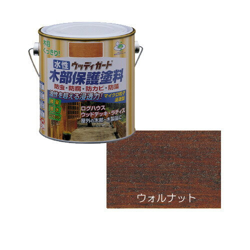 ニッペ　水性ウッディガード　0.7L　ウォルナット