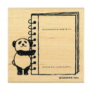 こどものかお どうぶつはんこ【手帳編】 1675-004 パンダ/リングノート