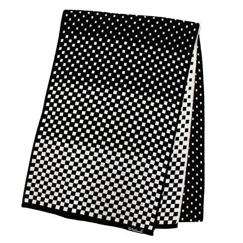 アニエスベー（agnes　b.）　チェッカマフ　5172AB043　ブラック