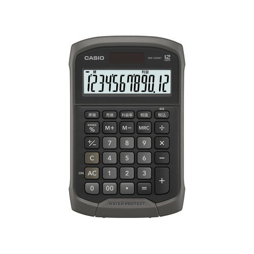 カシオ(CASIO) 防水・防塵電卓 WM−320MT−BK−N ブラック カシオ(CASIO) 防水・防塵電卓 WM−320MT−BK−N ブラック