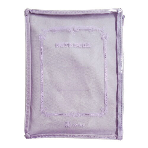 【お買い得】　エムプラン　ツバメ×CUBIX　A5ポーチ　クリアーフェイス　010136−27　ライトパープル
