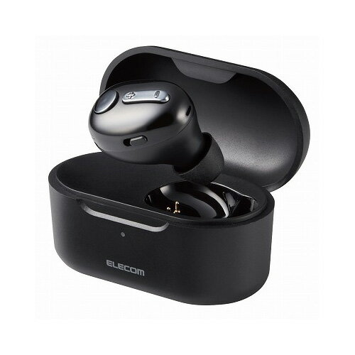 エレコム エレコム（ELECOM）　超極小Bluetoothハンズフリーヘッドセット　片耳タイプ　充電ケース付き　LBT-HSC32MPBK　ブラック│ヘッドホン・イヤホン・オーディオ機器　ヘッドホン・イヤホン