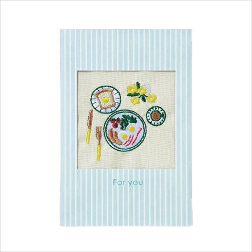 学研ステイフル　アンナス（annas）　刺繍カード　D08043　ED朝食