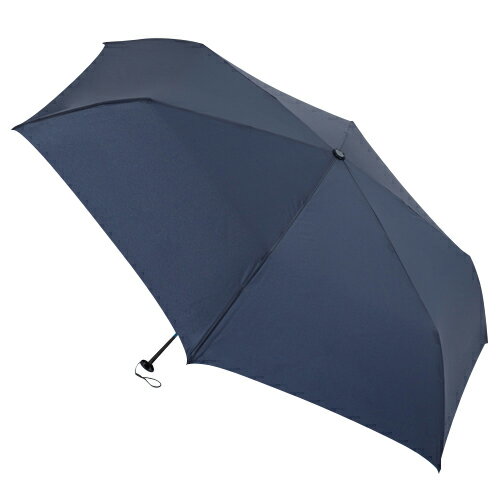 hands＋　超軽量簡単開閉折りたたみ傘　60cm　ネイビー│傘・レインウェア・雨具　折りたたみ傘