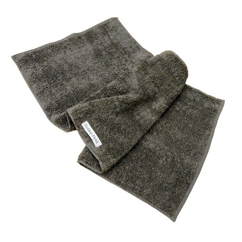 GF無撚糸フェイスタオル　ダークブラウン