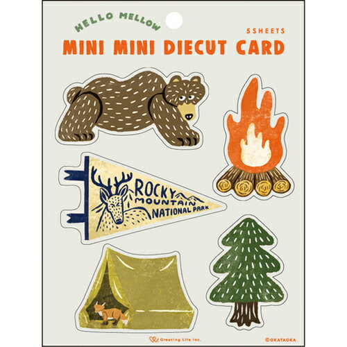 グリーティングライフ(Greeting Life) オカタオカ ミニミニダイカットカード OK-34