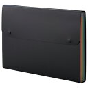 セキセイ アドワン レインボードキュメントファイル A4ヨコ AD‐2212 ブラック