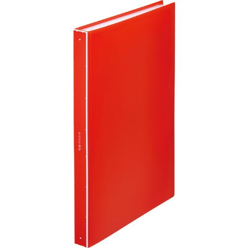 キングジム（KING　JIM）　クリアーファイル　ヒクタス（透明）　A4タテ型　7281−3T　赤