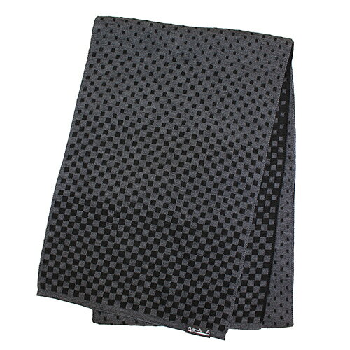 アニエスベー（agnes　b.）　チェッカマフ　5172AB043　グレー