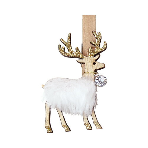 【クリスマス】　インディゴ　XR815　オーナメントクリップ　ファートナカイ