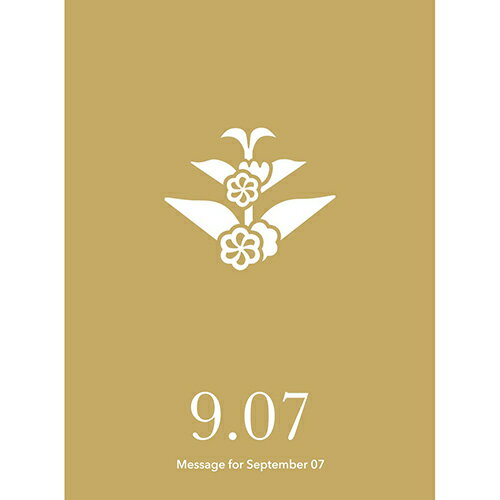 草紙堂　花結びメッセージカード　9月7日